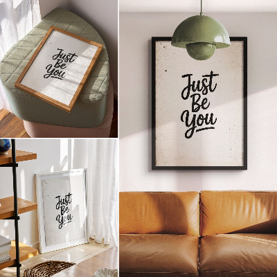 Affisch Minimalism, elegans, motivation, svartvit kontrast