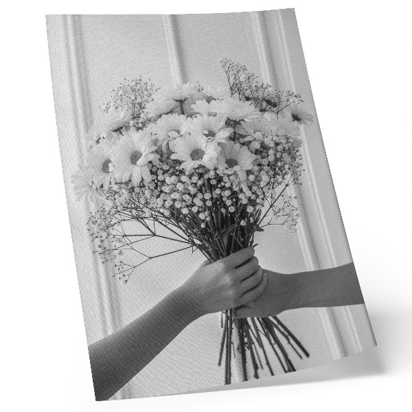 Hållbar väggposter Fina blommor minimalism elegans subtilitet