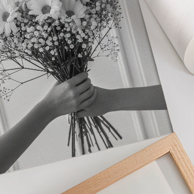 Hållbar väggposter Fina blommor minimalism elegans subtilitet