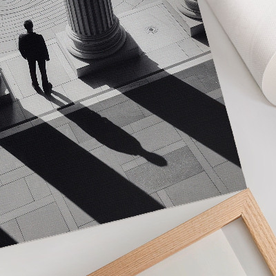 Dekorativ väggaffisch Minimalistisk arkitektur kolumnskuggor