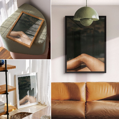 Hållbar väggposter Minimalistisk skönhet i en naturlig miljö