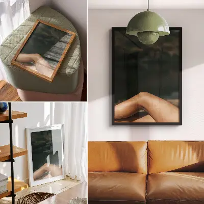Hållbar väggposter minimalistisk skönhet i naturlig miljö