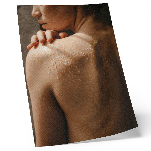 Hållbar väggposter Huddroppar av vatten naturlig elegans