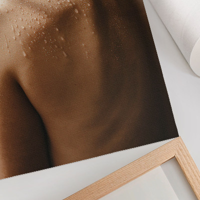Hållbar väggposter Huddroppar av vatten naturlig elegans
