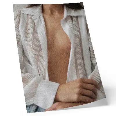 Poster en harmonisk och sensuell komposition av fina linjer