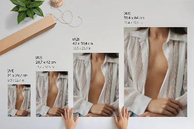 Poster En harmonisk, sensuell komposition av fina linjer