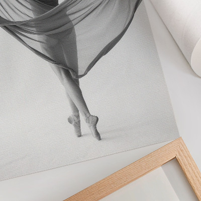 Poster Svartvit dans elegans rörelse sofistikering