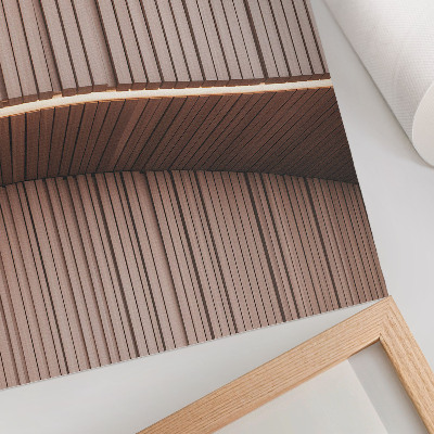 Dekorativ väggaffisch Beige ljusa moderna träpaneler