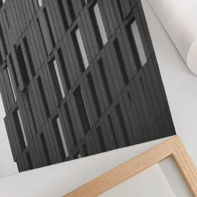 Hållbar väggposter med grafitgeometriska former i modern stil
