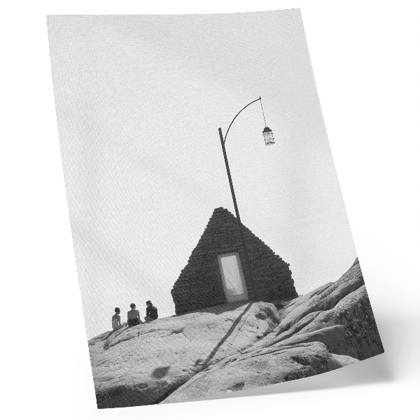 Poster Rå geometri, enkelhet, svartvitt, minimalism