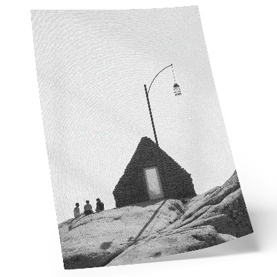 Poster Rå geometri, enkelhet, svartvitt, minimalism