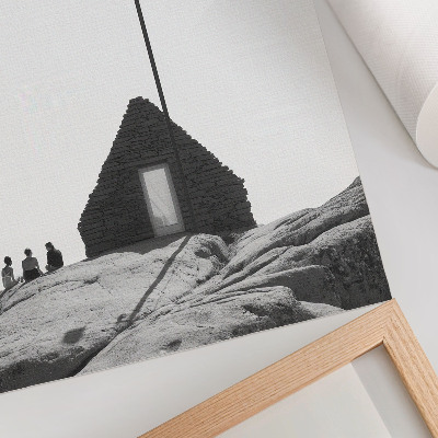 Poster Rå geometri, enkelhet, svartvitt, minimalism
