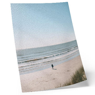 Poster Strand, lugnt hav, blå himmel, minimalism, harmoni