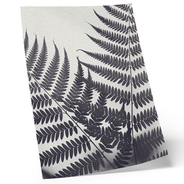 Affisch Symmetriska blad på en ljus bakgrund