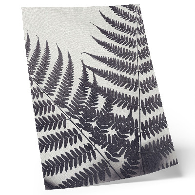 Affisch Symmetriska blad på en ljus bakgrund