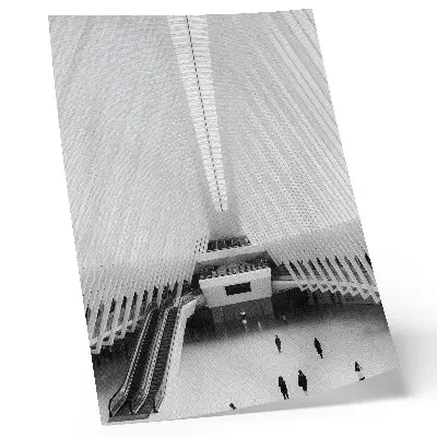 Väggaffisch modern minimalistisk poster med dynamiska linjer