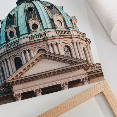 Hållbar väggposter Imponerande kupoldetaljer klassisk arkitektur