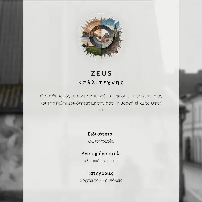 Poster färgglada hyreshus med regnbåge och molnig himmel