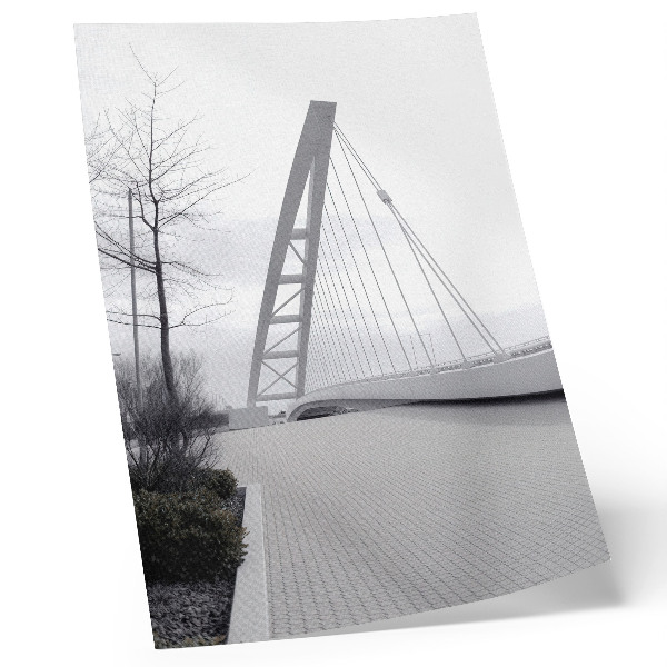 Hållbar väggposter Minimalistisk modern brostruktur