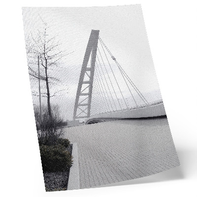 Hållbar väggposter Minimalistisk modern brostruktur