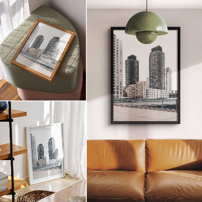 Poster Moderna skyskrapor, renlighet i minimalism