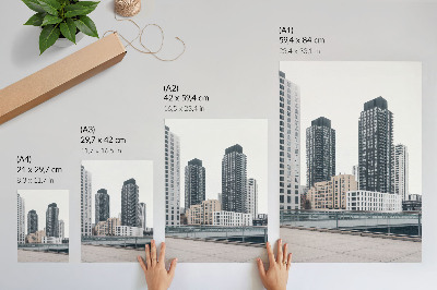 Poster Moderna skyskrapor, renlighet i minimalism
