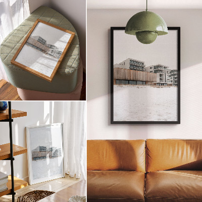 Affisch Moderna byggnader minimalistisk arkitektur