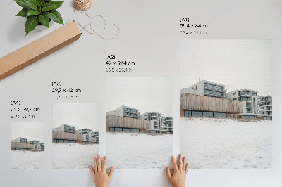 Affisch Moderna byggnader minimalistisk arkitektur