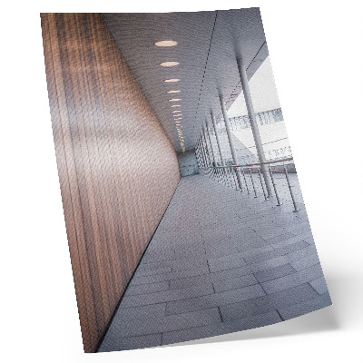 Hållbar väggposter Modern korridorbelysningssymmetri