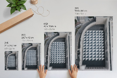 Affisch Eleganta geometriska mönster, futuristisk arkitektur