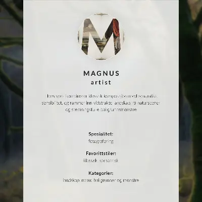 Hållbar väggposter med motiv av kullar, sjö och berg i harmoni