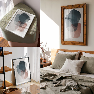 Hållbar väggposter Genomträngande former, elegans, minimalism