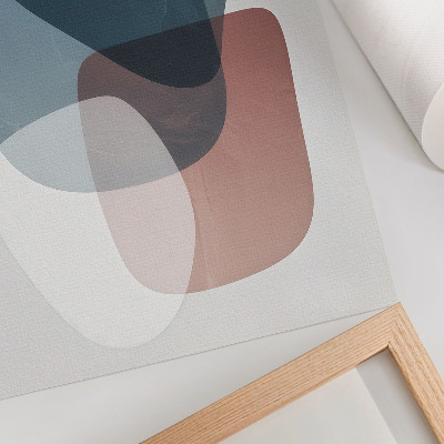 Hållbar väggposter Genomträngande former, elegans, minimalism