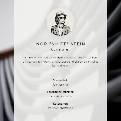 Poster blå polisbil med byggnad i bakgrunden