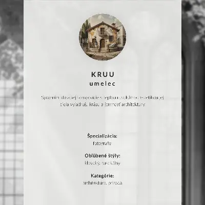 Väggposter ett varmt hus med träd och stenstaket i en fridfull atmosfär