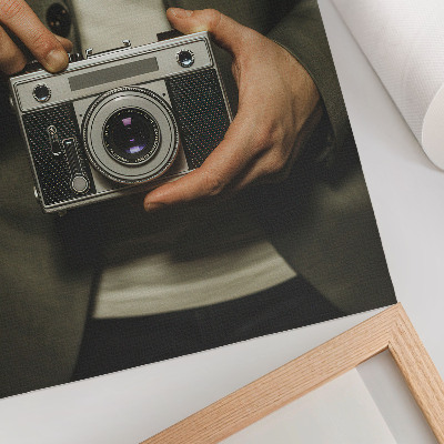 Poster Retro kamerahänder elegant retrostil