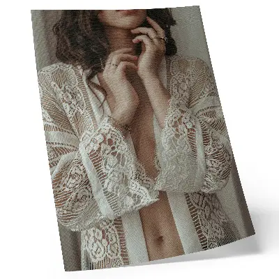 Poster spets med delikat, elegant och klassisk femininitet