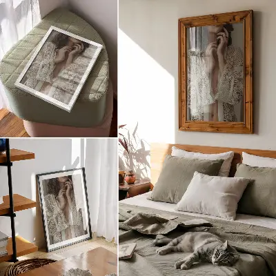 Poster spets med delikat, elegant och klassisk femininitet