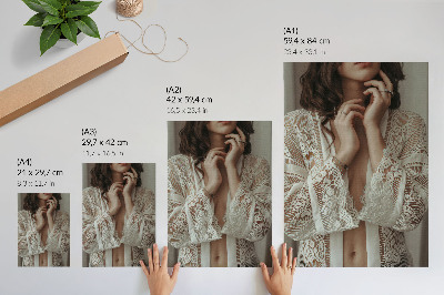 Poster Spets, delikatess, elegans, klassisk, femininitet