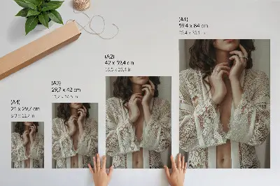 Poster spets med delikat, elegant och klassisk femininitet