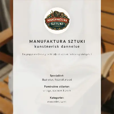 Dekorativ väggaffisch med motiv av en kamera och spetsklänning i nostalgisk stil