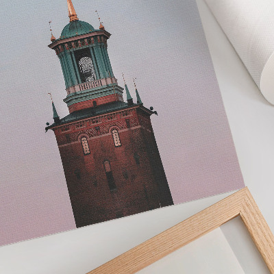 Poster Tornmånebakgrund pastell lugn
