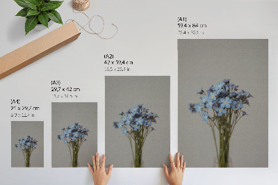Poster En unik blomkomposition för en modern inredning