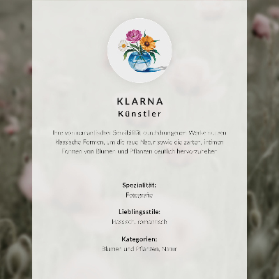 Poster En unik blomkomposition för en modern inredning