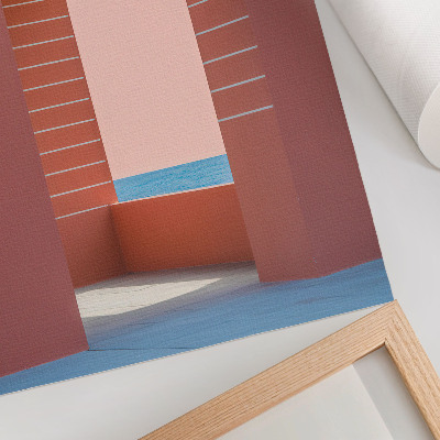Affisch Pastellbågar havs minimalistisk arkitektur