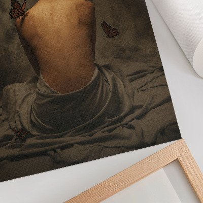 Hållbar väggposter Fjärilars delikata accentuerar elegans och frid