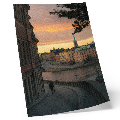 Affisch Historiska byggnader, kväll, fridfull atmosfär