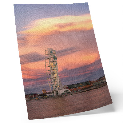 Affisch Modern torn pastell himmel solnedgång