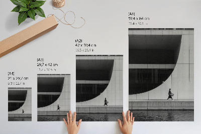 Affisch Modern enkelhet djärv geometri harmonisk monokrom