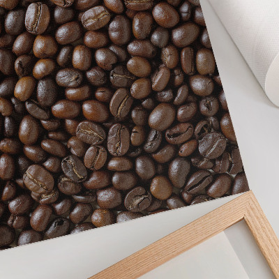 Poster Kaffebönor brun konsistens
